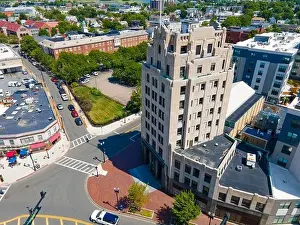 Granite Trust Company is a historic commercial building with Art Deco style at 1400 Hancock Street in Quincy