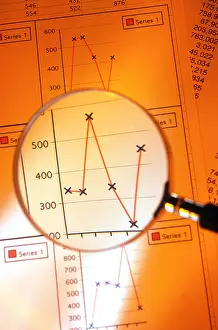 Examine Prints: Graph through a magnifying glass