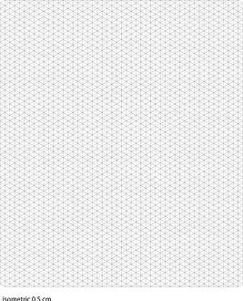 Centimeter Prints: Graph Paper isometric half centimeter squares printable template A4 notebook format