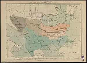 Balkan Prints: The Graphic map of Bulgaria, eastern Roumelia