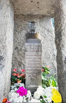 Popular Culture Prints: gravesite of allan kardec, founder of spiritism, pere lachaise cemetery