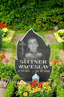 Absence Prints: gravestone cemetery male young man engraving adidas tracksuit
