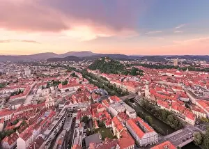 Graz Cityscape in Austria. Graz is the capital city of the southern Austrian province of Styria