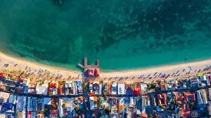 Saint Martin Prints: Great Bay Beach, Philipsburg, Saint Martin Island, St Martin, Sint Maarten Caribbean Sea