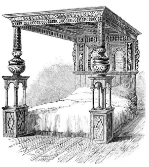 Fifteenth Century Prints: The Great Bed of Ware, 1861. '