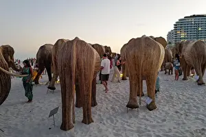 Calves Prints: The Great Elephant Migration is a captivating public art installation that graced Miami Beach in fall