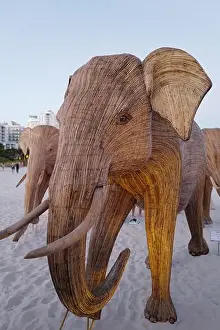 Calves Prints: The Great Elephant Migration is a captivating public art installation that graced Miami Beach in fall