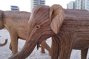Calves Prints: The Great Elephant Migration is a captivating public art installation that graced Miami Beach in fall