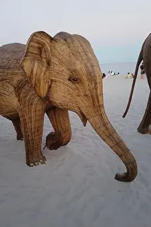 Calves Prints: The Great Elephant Migration is a captivating public art installation that graced Miami Beach in fall