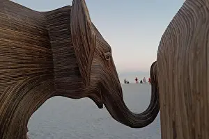 Beachfront Prints: The Great Elephant Migration is a captivating public art installation that graced Miami Beach in fall