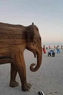 Beachfront Prints: The Great Elephant Migration is a captivating public art installation that graced Miami Beach in fall