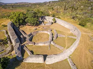 Zimbabwe Prints: The Great Enclosure at Great Zimbabwe Ruins, Zimbabwe