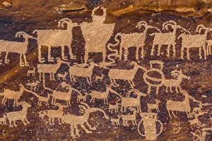 Southwestern Prints: Great Hunt Panel, one of the best petroglyph panels in the world