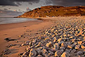 Cumulus Prints: Great Orme and West Shore beach at sunset, Llandudno on the North Wales coast
