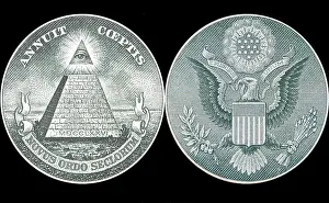 Obverse Prints: Great Seal of United States from reverse of one dollar bill