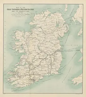 Rail Prints: Great Southern and Western Railway system in 1898