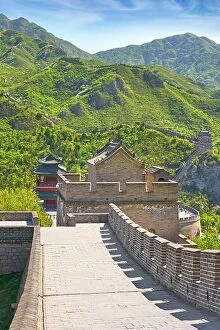 Images Dated 27th April 2017: The Great Wall of China, UNESCO World Heritage Site, Beijing District, China