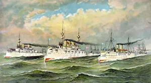 1893 Prints: The Great White Fleet 1893 United States Navy
