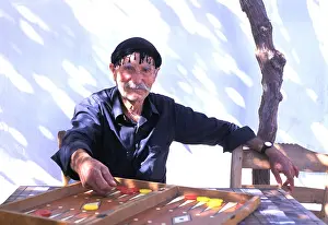 Citizens Prints: GREECE CRETE CRETAN MAN IN TRADITIONAL HEADGEAR MODEL RELEASED