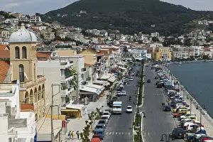 Samos Prints: Greece island samos Samos-city city view Europe Mediterranean-island destination island-capital city buildings streets