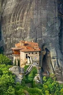Images Dated 5th September 2017: Greece - Monastery at Meteora
