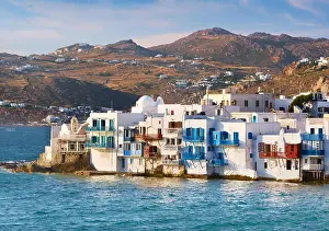 Greece - Mykonos Island, view at Little Venice in the Mykonos Town, Chora