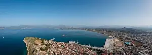 Coast Hill Prints: Greece, Nafplio city and harbor