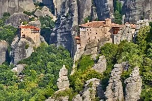 Images Dated 5th September 2017: Greece - Roussanou Monastery, Meteora