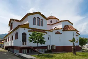 Pieria Prints: Greek Orthodox church in Platamonas, Pieria, Greece, Europe