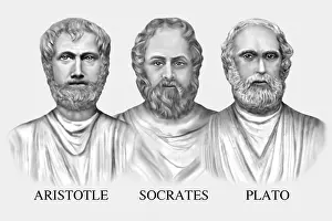 Plato Prints: Greek Philosophers Aristotle Socrates Plato