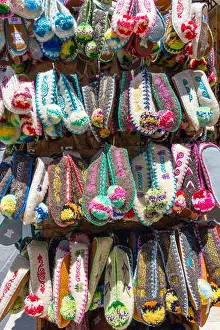 Resorts Prints: Greek traditional woollen slippers for sale