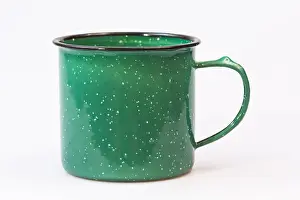 Coffee Cup Prints: Green camping coffee cup