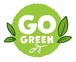 Reduce Prints: Go green ecology and environment saving banner