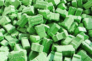 Pills Prints: Green Heineken Ecstasy pills containing between 200-220mg of MDMA (3)