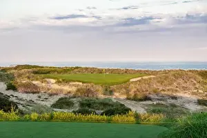 East End Prints: A green on the MaidStone Golf Course overlooking the ocean in East Hampton, NY