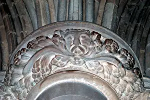 green man capital carlisle cathedral cumbria england