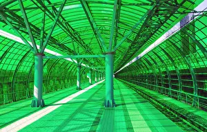 City Day Prints: Green railway station