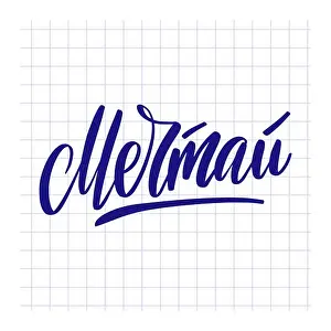 Motivational Prints: Greeting card. Dream. Lettering. Translation from Russian Dream
