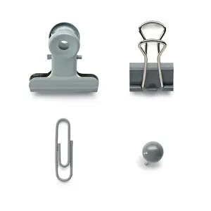 Grey office stationary