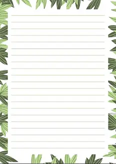 Copybook Prints: Grid paper. Abstract striped background with color horizontal lines
