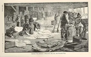 Fish Market Prints: Grimsby Fish Market is a key hub for the receiving