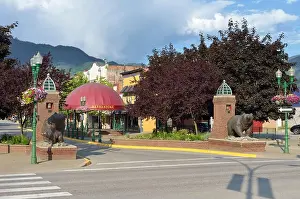 Voyage Prints: Grizzly Plaza, Revelstoke, British Columbia, Canada