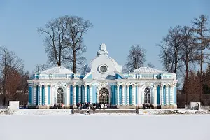 Tufa Prints: the Grotto on the bank of the Great Pond in the Catherine Park TSARSKOIE SELO