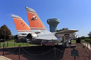 Water Tower Prints: Grumman F-14D Tomcat fighter jet on permanent display Bethpage Long Island New York