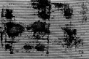 Weave Prints: Grunge Black and white closeup of stripped fabric texture