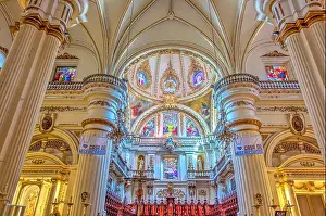Jalisco Prints: Guadalajara, Mexico, Cathedral interior