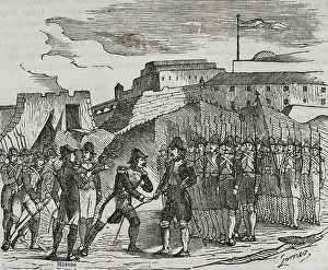 1851 Prints: Guerra del Rosellón, también llamada Guerra de los Pirineos o Guerra de la Convención
