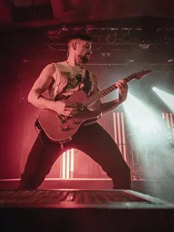 Guitarist Ramin Tehrani from Engst live on 10-year anniversary tour tour at Berlin's Astra Kulturhaus on 20.12.2025