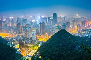 Guiyang, Guizhou, China downtown city skyline