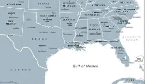 Gulf Coast Prints: Gulf States of the United States